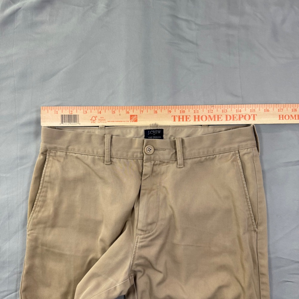 J Crew The Driggs Chino‎ Pants Khaki Mens 29x32 (30x30) Slim Fit Career Work - Picture 5 of 13